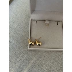 BRINCO GOTA PEQUENO BANHADO A OURO - 60 - ANA B ACESSÓRIOS