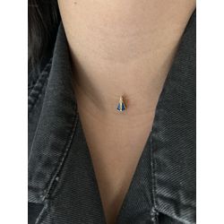 Colar Fio de Nylon com Nossa Senhora Banhada a Our... - ANA B ACESSÓRIOS