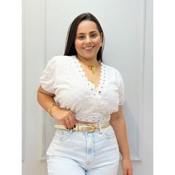Cropped Holly Branco - F438 - Ana G Store