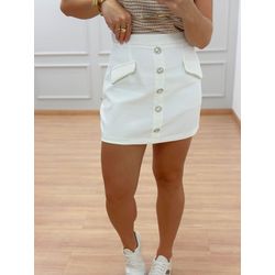 Shorts Saia Darah Branco - LV227c - Ana G Store