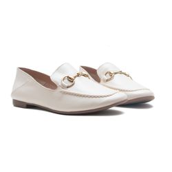 Mocassim - Amélia, Off White - 24850-A - ANALAURACALCADOS