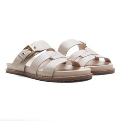 Sandália Papete - Maisa Off White - 25010-A - ANALAURACALCADOS