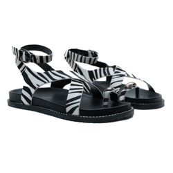 Sandália Papete - Grazi, Zebra - 251647Z - ANALAURACALCADOS