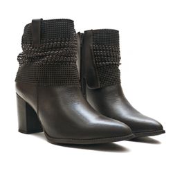 Bota Cano Curto - Cíntia, Café - 23010 - ANALAURACALCADOS
