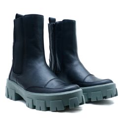 Bota Cano Médio, Bessie - Militar - 44044V - ANALAURACALCADOS