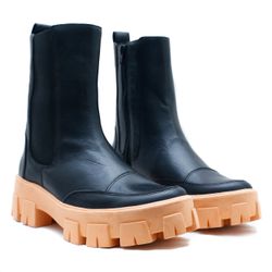 Bota Cano Médio, Bessie - Pêssego - 44044PE - ANALAURACALCADOS