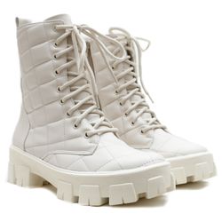 Bota Cano Médio, Lina - Off White - 44045 - ANALAURACALCADOS