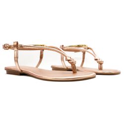 Rasteira Flat - Ayla, Cobre - 21775C - ANALAURACALCADOS