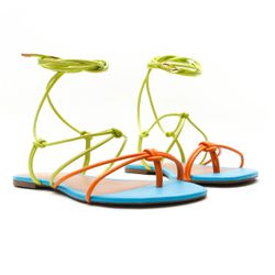 Rasteira Flat - Carol, Lagoon - 22001 - ANALAURACALCADOS