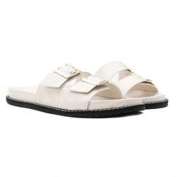Sandália Papete - Zaya, Off White - 21210OF - ANALAURACALCADOS