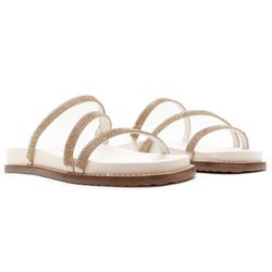 Sandália Papete - Suzy, Off White - 21250 - ANALAURACALCADOS