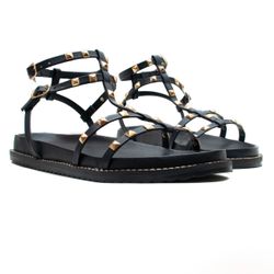 Sandália Papete - Jacque, Preta - 22445P - ANALAURACALCADOS