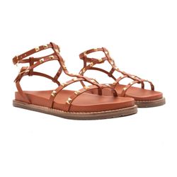 Sandália Papete - Jacque, Rust - 22445R - ANALAURACALCADOS