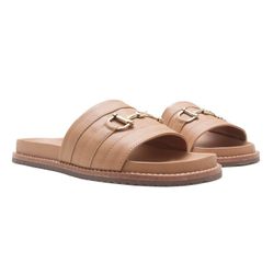 Sandália Papete - Leda, Palha - 22485P - ANALAURACALCADOS