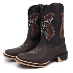 Bota Texana Country Sola Jump Botina Masculina Cou... - Andrade Country