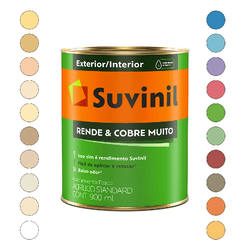 TINTA RENDE COBRE MUITO ACRÍLICO FOSCO BRANCO 900M... - Andraort Tintas