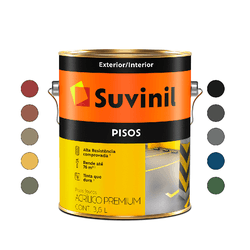 TINTA SUVINIL PARA PISO VERMELHO DEMARCAÇÃO 3,6LT - Andraort Tintas