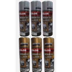 SPRAY METALLIK COLORGIN CAIXA COM 06 ( 03 PRATA E ... - Andraort Tintas