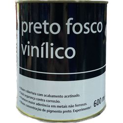 PRETO FOSCO VINILICO MAXI RUBBER 600ML - Andraort Tintas
