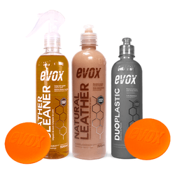 KIT LAVAGEM AUTOMOTIVA LEATHER CLEANER 500ML EVOX - Andraort Tintas