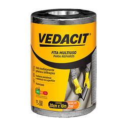 FITA MULTIUSO VEDACIT 20CM X 10X 1,00MM - Andraort Tintas
