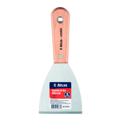 ESPÁTULA DE AÇO REFORÇADO 80MM AT6555/8 ATLAS - Andraort Tintas