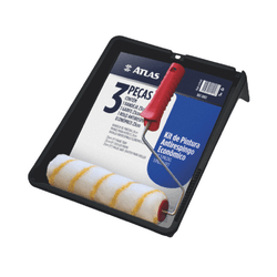 KIT PINTURA PAREDE ANTI RESPINGO 3 PEÇAS ATLAS - Andraort Tintas