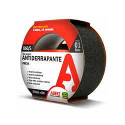 FITA ANTIDERRAPANTE PRETA ADERE 860 50MX05M - Andraort Tintas