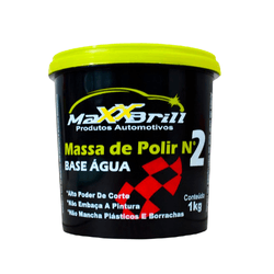 MASSA DE POLIR N° 2 BASE AGUA 1KG MAXXBRILL - Andraort Tintas