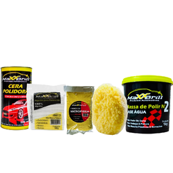 KIT COM 5 PRODUTOS DE POLIR E ENCERAR - Andraort Tintas