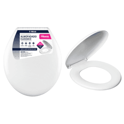 ASSENTO SANITÁRIO ALMOFADADO CLASSICO PLASTICO BRA... - Andraort Tintas