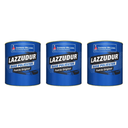 KIT COM 3 LAZZUDUR PRATA CRISTAL MET 900ML VW 89 - Andraort Tintas