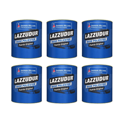 KIT COM 6 LAZZUDUR PRATA CRISTAL MET 900ML VW 89 - Andraort Tintas