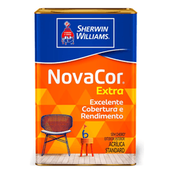 NOVACOR EXTRA ACRILICO SEMI BRILHO BRANCO 18L - Andraort Tintas