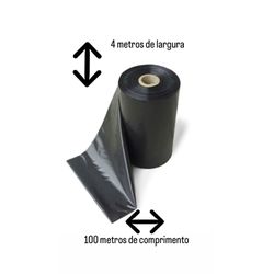 LONA PLÁSTICA PRETA FINA PROTEÇÃO E COBERTURA EM G... - Andraort Tintas