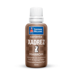 CORANTE LÍQUIDO XADREZ PARA TINTAS COR MARROM 50ML - Andraort Tintas