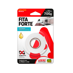 FITA FORTE DUPLA FACE BRANCA ÁREAS GORDUROSAS 24x1... - Andraort Tintas