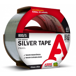 FITA SILVER TAPE PRATA 45X05 ADERE - Andraort Tintas