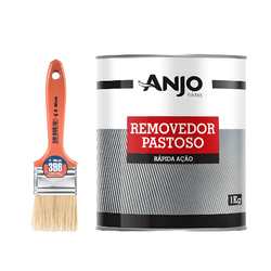 KIT REMOVEDOR PASTOSO 1KG + TRINCHA MEDIA - Andraort Tintas