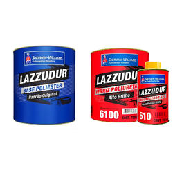 KIT LAZZUDUR PRETO NINJA 900ML + VERNIZ POLIURETAN - Andraort Tintas