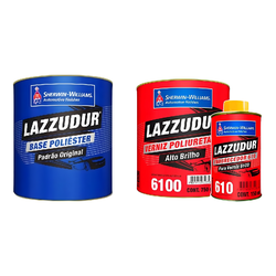 KIT LAZZUDUR PRATA LUNAR MET + VERNIZ POLIURETANO - Andraort Tintas