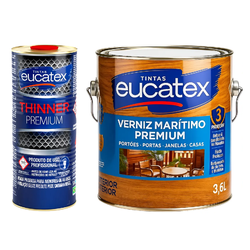 KIT VERNIZ MARITIMO BRILHANTE 3,6LT + THINNER 9800... - Andraort Tintas