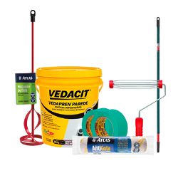 KIT VEDAPREN PAREDE BALDE 18KG + ACESSORIOS - Andraort Tintas