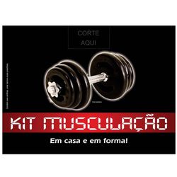 Kit Musculação Emborrachado - 14 Kg - 612 - ANILHASDEFERRO