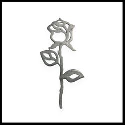 Pingente Joia Tatuada Rosa Botão Prata - 105 - ANNAVIVA