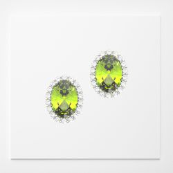 Brinco oval Chakra cardíaco - 49 - ANNAVIVA