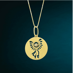 Medalha São Miguel Arcanjo em Ouro 18k - 186 - ANNAVIVA