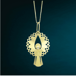 Pingente São Rafael Arcanjo em ouro - 173 - ANNAVIVA