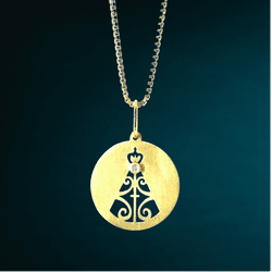 Medalha Nossa Senhora Aparecida em Ouro - 145 - ANNAVIVA