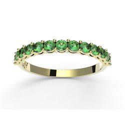 Meia Aliança de Esmeralda - 30 - ANNAVIVA